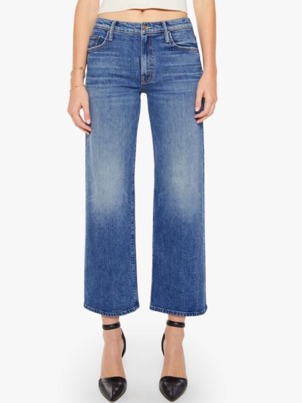 BNWT MOTHER The Mid Rise Maven Flood size 27